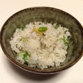 myしょこら's cooksnap of when they made 切って入れて蒸らすだけ＊アスパラおこわ.
