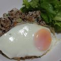ナナヒカ's cooksnap of when they made ひじき煮のチャーハン.