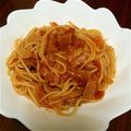 美優輝ママ's cooksnap of when they made ベーコンと玉ねぎのトマトパスタ.