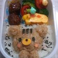 †張香†'s cooksnap of when they made キャラ弁*ポコンと埋め込みリスさん.
