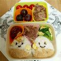 SASH☆'s cooksnap of when they made 栗ご飯で栗ちゃんキャラ弁.