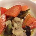 サッサ＊'s cooksnap of when they made 鶏なすトマトのオリーブオイル炒め.