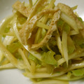Cookingmam's cooksnap of when they made 大根の皮と葉っぱで♪油揚げのさっと炒め.