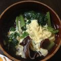 ポメちょん's cooksnap of when they made きくらげと小松菜のピリ辛中華スープ.