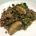 nuri0's cooksnap of when they made 豆苗としいたけの中華風味噌炒め.
