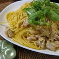 ねこぱんちん's cooksnap of when they made 豚キムチパスタ。.
