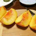 ないすばでぃ's cooksnap of when they made 桃の綺麗な剥き方.