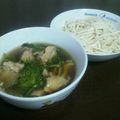 ＊りょうたんママ＊'s cooksnap of when they made 鶏そばつけ麺風☆栄養士ママ.