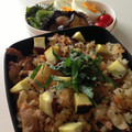 ポヨちママ's cooksnap of when they made 豚バラ生姜きのことさつま芋の炊込みご飯.