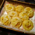 ひれまま's cooksnap of when they made 黄桃のまきまきパン.