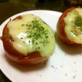 紅茶オレ's cooksnap of when they made ○０0・とろける焼きとまとの挽き肉詰め。。。0.