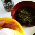 ﾁｬﾝはち☆'s cooksnap of when they made 幼児食＊のりのお吸い物＊.