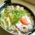 crystaI's cooksnap of when they made かき揚げ・玉子入り鍋焼きうどん。.