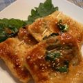 タモちゃん's cooksnap of when they made 油揚げに大葉をはさんだ葱味噌焼き.