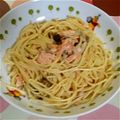 yossi1209's cooksnap of when they made 牛乳で簡単！鮭クリームパスタ.