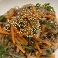 ゆみらんたん's cooksnap of when they made レンジで作る♬しらたきでチャプチェ風♪.