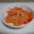 みずたま1616's cooksnap of when they made レンジでチン☆お手軽にんじんナムル.