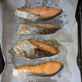 yama_miu's cooksnap of when they made 鮭カマのオーブン焼き♪.