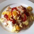 YuMy84's cooksnap of when they made プチトマトのたまごとじ炒め.