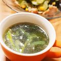 REI_MAM's cooksnap of when they made ＊蒸し鶏の茹で汁で＊簡単スープ＊.