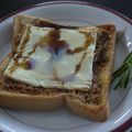 スタイリッシュママ's cooksnap of when they made 黒蜜・きな粉・チーズトースト　②.