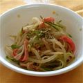 mocomoco♪'s cooksnap of when they made もやきゅうカニかまサラダ☆.