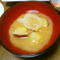 り～んごりんご's cooksnap of when they made 隠しシュガー☆サツマイモと玉ねぎの味噌汁.