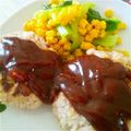 muni☆'s cooksnap of when they made お肉100ｇで四人前☆ふんわりハンバーグ.