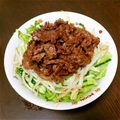 ゆいちゃ♪♪'s cooksnap of when they made 肉サラダ？豆腐サラダ？牛丼ライト風！.