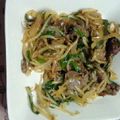 にのあき０６１７'s cooksnap of when they made ニラ＆もやし牛肉甘辛ソース炒め.