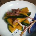 サーフブレイド's cooksnap of when they made 材料二つだけ かぼちゃとベーコンの炒め物.