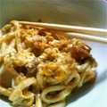 ファービー集合体's cooksnap of when they made 残ったカレーで焼きうどん～とろとろ卵和え.