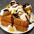 ヨッシーまん's cooksnap of when they made はちみつトースト♥チョコ＆アイス添え～.
