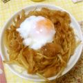 きゃんちゃん♡'s cooksnap of when they made 豚のしょうが焼き丼☆温玉のせ(*^^*).