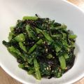 お豆天使's cooksnap of when they made 小松菜のお浸し（塩昆布＆ゴマ）.