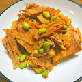 mokun's cooksnap of when they made ✿豚肉と枝豆の豆板醤炒め✿.