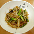 yunikka's cooksnap of when they made もやしとアスパラガスの中華炒め.