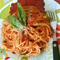 ﾒｰﾌﾟﾙ☆ｼｮｺﾗ's cooksnap of when they made ゴルゴンゾーラのトマトパスタ.