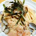SACHI＠N's cooksnap of when they made 海老♥あさり♥たらこ♥の旨っパスタ～！！.