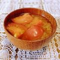 usagi1019's cooksnap of when they made ごぼうとトマトの味噌汁.