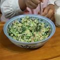 サーフブレイド's cooksnap of when they made 小松菜とベーコンの炒飯.