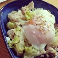 ペコペコー's cooksnap of when they made 卵のおかず☆簡単美味しい☆温玉キャベツ.
