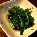 こたろ★'s cooksnap of when they made 超簡単！つるむらさきのおひたし.