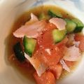 suiseikun's cooksnap of when they made ♪きゅうり＆トマト＆チキンのサラダ♪.