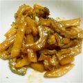 pazzy's cooksnap of when they made ゴーヤとじゃがいものオイマヨ炒め.