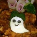 おちゃだです。's cooksnap of when they made ハロウィン　スライスチーズでおばけ.