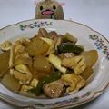 夏目隕石's cooksnap of when they made 大根と鶏肉の煮物.