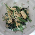 kumiれぽ's cooksnap of when they made ほうれん草の卵とじ.