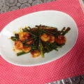 すんみ♫'s cooksnap of when they made 辛うまぁ☆エビとにんにくの芽のピリ辛炒め.