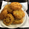 みよよ's cooksnap of when they made れんこんのはさみ揚げ.